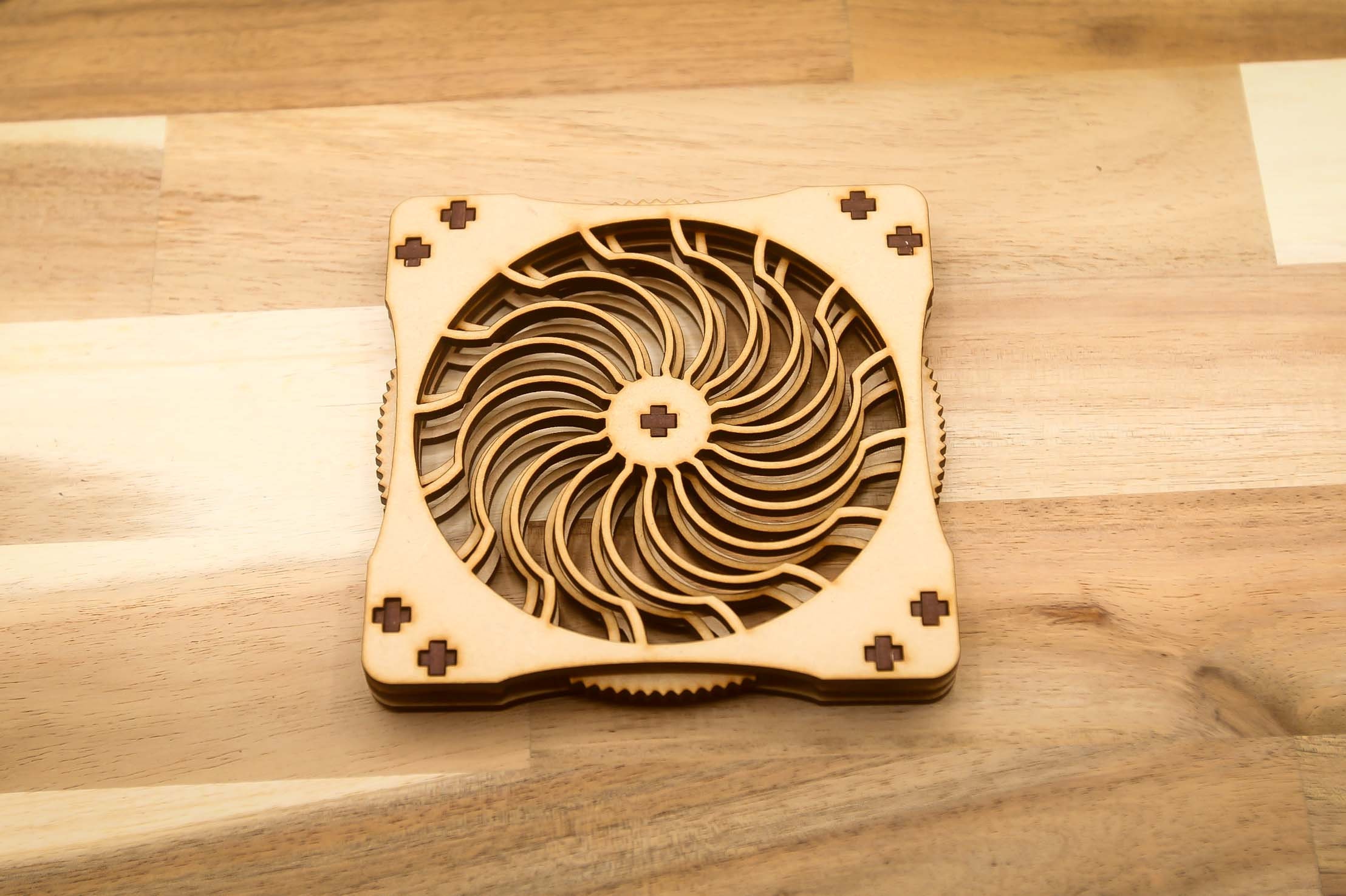 DIGITAL FILE - Set 6 Kinetic Coasters - Laser Cutter Files ...