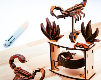 Digital File - Scorpion - Swinging Desk Toy - Balance Toy - Laser Cut files Instructions Included