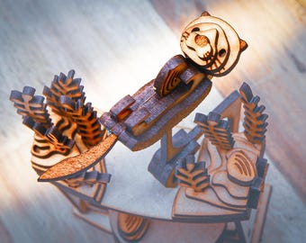Digital File - Sea Otter - Swinging Desk Toy - Balance Toy - Laser Cut files Instructions Included
