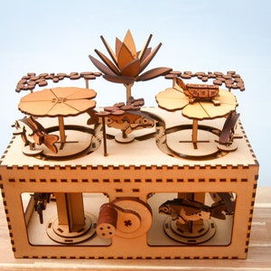 Pond Automata Moving Kinetic Sculpture: Laser Cut Files (Digital Download)