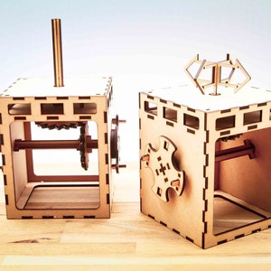 Automata Model: 7 Mechanical Mechanisms - Laser Cut Files (Digital Download)