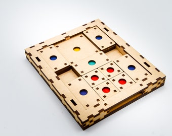 DIGITAL FILE - Sliding Puzzle Game - Setting Sun, Klotski, Huarong Pass - Instructions Included