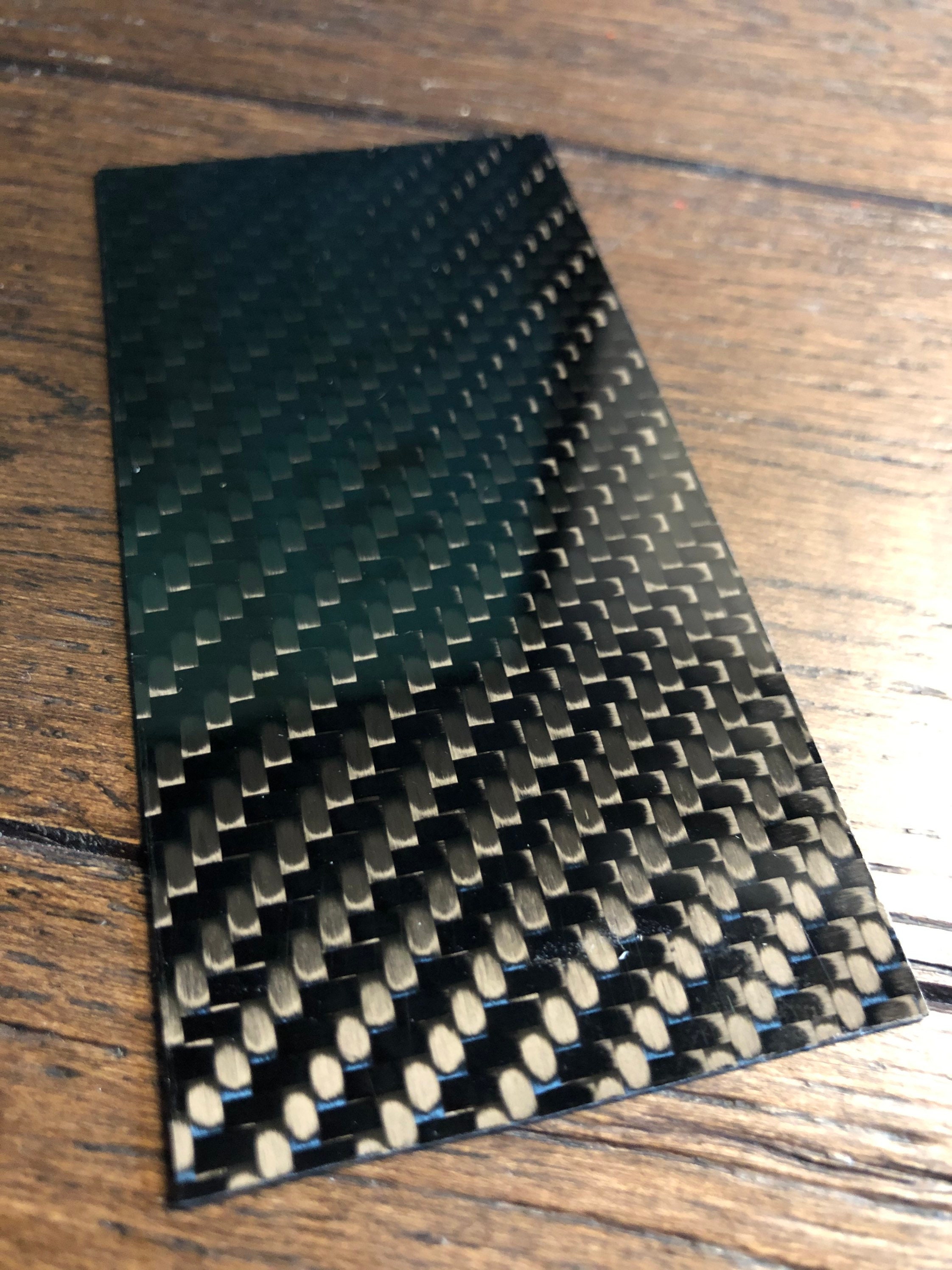 Lámina de chapa de fibra de carbono real flexible 3m Etsy