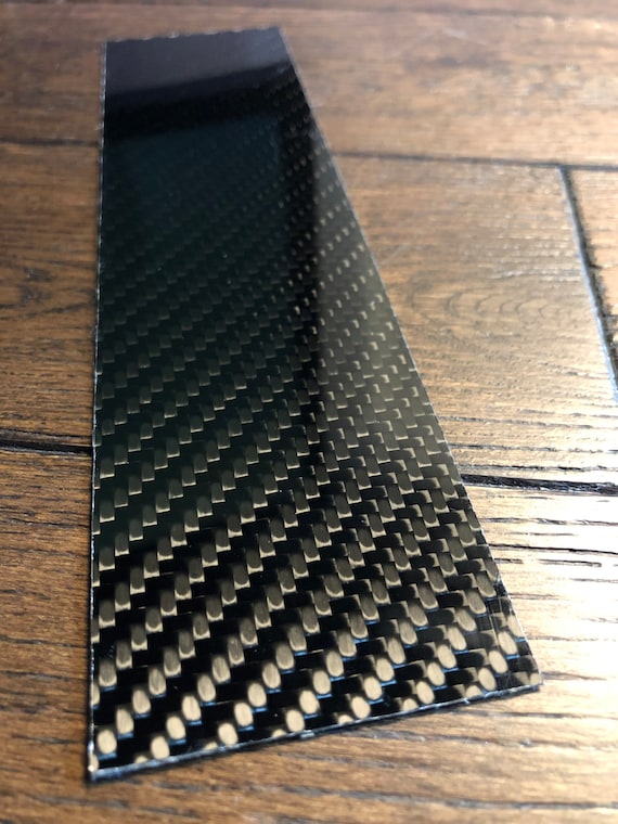 Real Carbon Fibre Veneer Sheet Flexible 3m Self Adhesive High Quality 300mm  X 50mm 