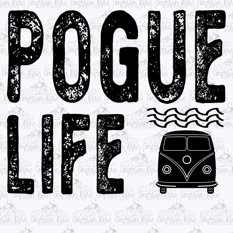 Pogue Life Outer Banks VW Bus Digital Sublimation Etsy