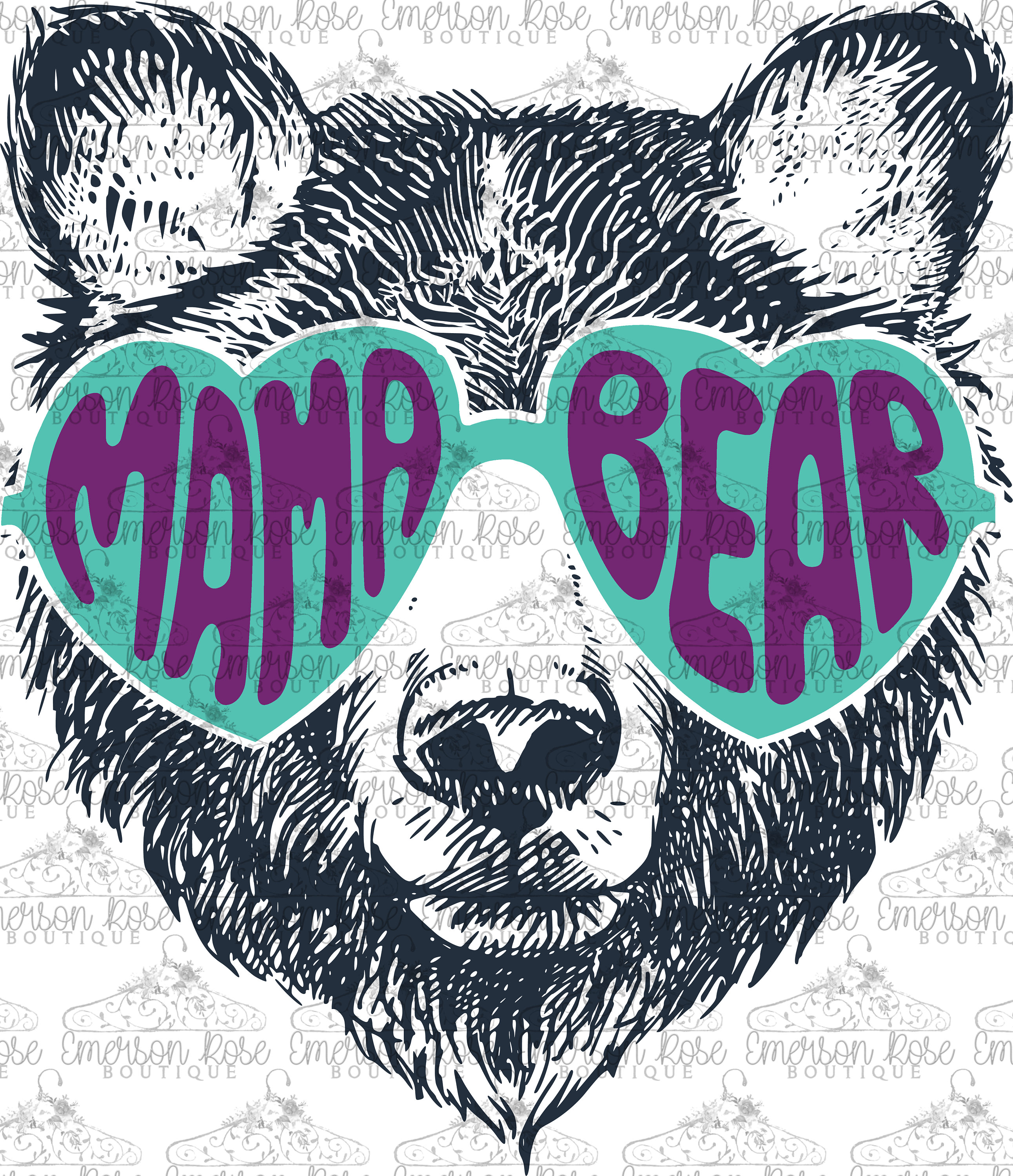Mama Bear - Sunglasses - Momma - Mamma - Mom Life - Digital - PNG Image ...
