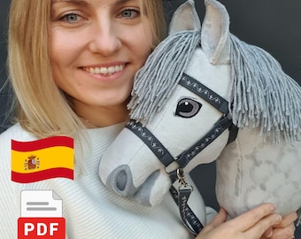 Modello per cucire un cavallino di legno: cavallino di legno fai da te (tutorial in PDF in spagnolo)
