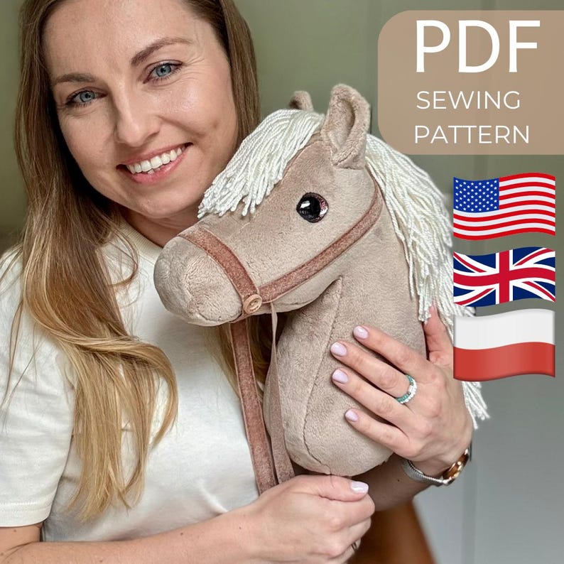 Use a single sewing pattern to make many different hobby horses – from magical unicorns to sweet little ponies