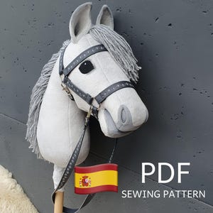 Caballo de palo Patrón de costura y tutorial en PDF, Patrón de caballo de palo DIY, Actividades de verano para niños, Regalo para niña de 8 años