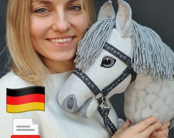 Hobby Horse Schnittmuster PDF – realistisches Steckenpferd mit Foto-Nähanleitung