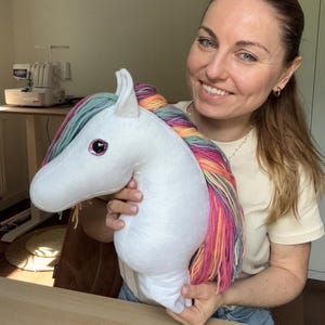 Sew a unicorn, pony or classic hobby horse – all from one versatile PDF sewing pattern by Toys by Kasia