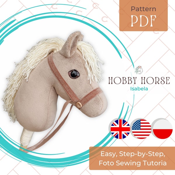 Hobby Horse Sewing Pattern & Foto Tutorial - PDF Instructions in English and Polish, Best pretend play toys for toddlers, Summer activities