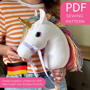DIY Unicorn Stick Horse Sewing Pattern: Magical Toy (PDF Pattern)