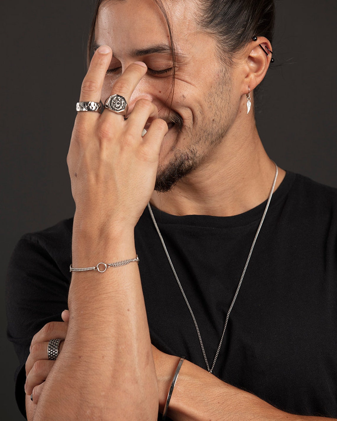 Stainless Steel bracelet for men from chain straps A classic Etsy