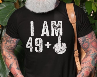 50. Geburtstag Shirt 50. Geburtstag Geschenk Mittelfinger Shirt Mama Geburtstag Shirt Papa Geburtstag Geschenk Tee 50