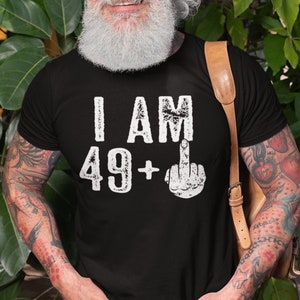 50e verjaardag Tee 50e verjaardag cadeau middelvinger shirt moeder verjaardag shirt papa verjaardag cadeau Tee 50e bday shirt grappige verjaardag partij Tee