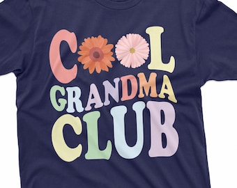 Chemise cool grand-mère club, chemise fête des mères, meilleure chemise grand-mère, chemise cool grand-mère, chemise grand-mère, cadeau des petits-enfants