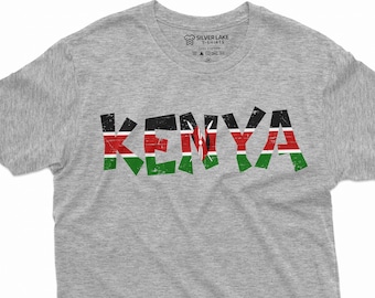 Men's Kenya Shirt Kenya National Flag Tee Kenya Patriotic Gifts Kenyan Gifts Kenya Country Shirt Kenyan Gift Ideas Kenya Unisex Tee