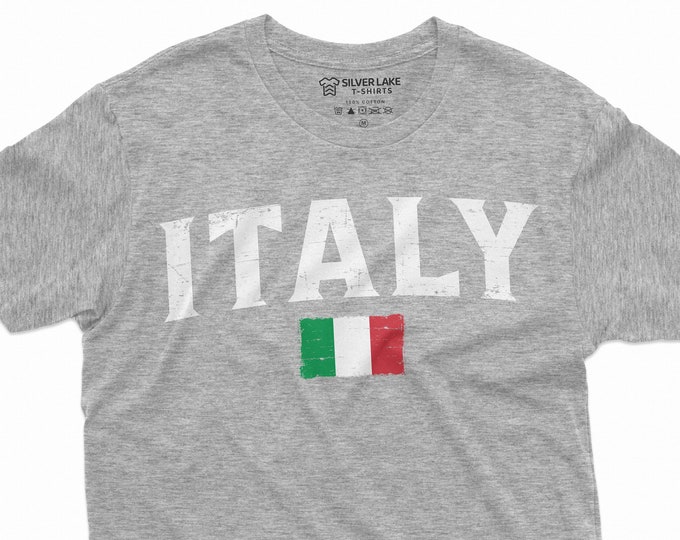 Men's Italy Flag Shirt Italy Country Flag Tee Italy National Shirt Italia Gifts Italia Shirts Italian Birthday Gift Tee Italy Unisex Shirt