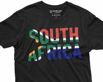 Camisa de Sudáfrica para hombre Camisa de bandera patriótica del país de Sudáfrica Camiseta nacional de Sudáfrica Regalos sudafricanos Camiseta unisex de Sudáfrica