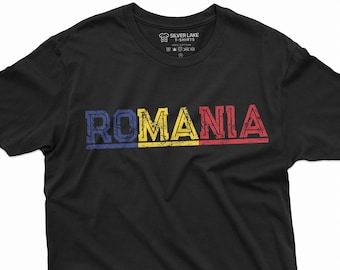 Rumänien Patriotisches T-Shirt Rumänien National flagge România Shirt Rumänen Geschenke Rumänien Freund Geschenk Rumänien Geburtstag Weihnachten Geschenk T-Shirt