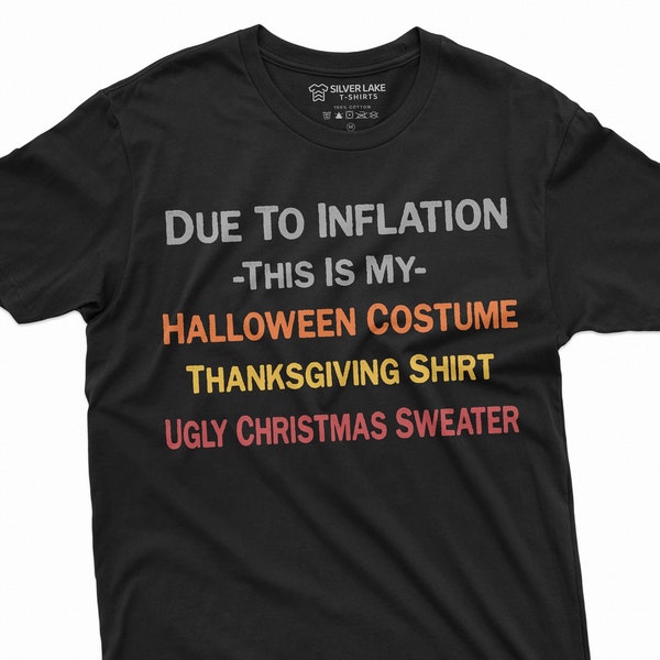 Funny Inflation T-Shirt Ugly Christmas T-Shirt Halloween Costume Thanksgiving Shirt Anti Biden Tee Trump Lover Gift Conservative Gifts