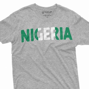 Herren Nigeria Shirt Nigeria Unterschiedliches Hemd Nigeria Nationalflagge T-Shirt Nigerianische Geschenke Herren Nigeria Unisex Shirt Geschenk für Nigerianer