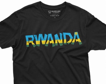 Rwanda Shirt Rwanda Patriotic T-Shirt Rwanda National Flag Tee Rwanda Souvenir Rwanda Lover Shirt Gift For Rwandan Friend Rwanda Gift Ideas