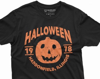 Halloween 1978 T-Shirt Haddonfield Illinois Shirt Horror Movie T-Shirt Grusel Halloween T-Shirt Halloween Horror Geschenke Halloween Kürbis Shirt