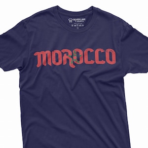 Morocco Shirt Morocco Patriotic Tee Morocco National Flag T Shirt Moroccan Birthday Gift Tee Moroccan Gift Ideas Morocco Lover T-Shirt