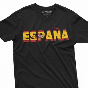 Spain T-Shirt Spain Patriotic Shirt Spain National Flag Tee Spanish Gifts Spain Lover Tee Spanish Friend Gift Spanish Gift Ideas España Tee