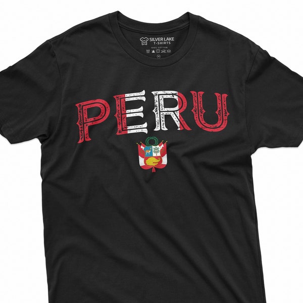 Chemise Pérou T-shirt national du Pérou T-shirt drapeau du Pérou T-shirt patriotique du Pérou Cadeaux péruviens Souvenir du Pérou Cadeau voyageur du Pérou Chemise des amoureux du Pérou