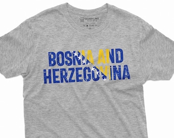 Bosnia and Herzegovina T-Shirt Bosnia Patriotic Shirt Bosnia Lover Gift Bosnia Traveler Gift Tee Bosnian Gifts Bosnian Friend Gift Tee