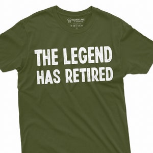 Chemise de retraite pour hommes La légende a retiré T-shirt Drôle de départ de retraite Cadeaux de retraite Papa Chemise de retraite Tee de retraite pour grand-père