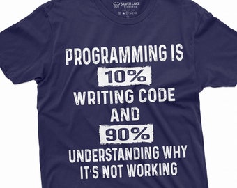 Funny Programmer Shirt Coding T-Shirt Programming T-Shirt Gift For Coder Programmer Birthday Christmas Gift Developer Tee Shirt