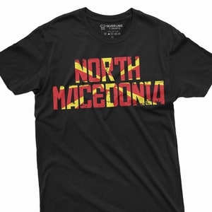 North Macedonia Flag Colors Shirt Macedonia Patriotic National Shirt North Macedonia Shirts Macedonian Gifts For Him Her Country Flag Tee