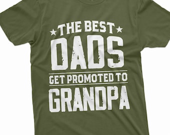 Gepersonaliseerde vaderdagcadeau voor opa Beste papa cadeau Toekomstige opa cadeau Eerste keer opa Grappige opa Tee Cool T-shirt voor opa