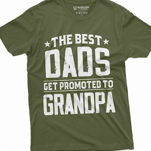 Personalisiertes Vatertagsgeschenk für Opa Best Dad Geschenk Zukünftiger Opa Geschenk Zum ersten Mal Opa Lustiges Opa-T-Stück Cooles T-Shirt für Opa