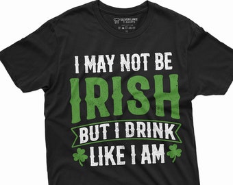 Funny Irish Patriotic Tee Ireland Irish Lover Shirt St Patrick's Day Party Drinking T-Shirt Shamrock Irish Tshirts Saint Patrick Gifts