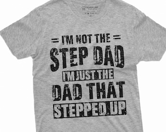 Camisa divertida de padrastro, camiseta de papá intensificada, camisa de padrastro, regalo de padrastro, el mejor regalo para padrastro, ideas de regalos del día del padre para él