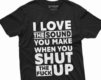 Divertida camisa cállate Stfu Tee Sarcastic Tee Regalos humorísticos Camisa con decir Regalo de cumpleaños divertido Camiseta Regalos para hombres Camiseta de regalo del Día del Padre