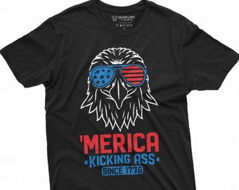 Merica Funny 1776 Shirt USA Flag Patriotic T-Shirt 4th of July Gift Independence Day Tee Shirt America USA Freedom T-Shirt
