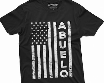 Abuelo T-Shirt Grandpa Shirt American Flag US Papa Fathers Day Shirt Spanish Gift For Dad Grandpa Papa