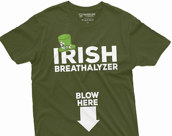 Irish Breathalyzer T-Shirt Irish Patriotic Tee Funny St. Patrick&#39;s Day Tshirt Saint Patricks Gifts Saint Paddy Tee Ireland Irish Lover Gifts
