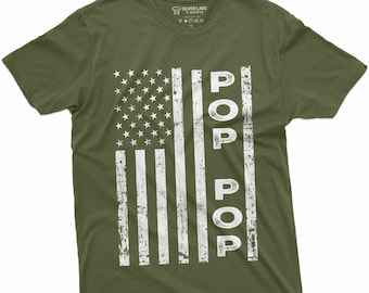 Pop Pop Shirt Pop Gifts Pop Pop Fathers Day Gift Funny Shirt Men Grandpa Gift Funny Tee Pops TShirt Grandpa American Usa Flag Patriotic Tee