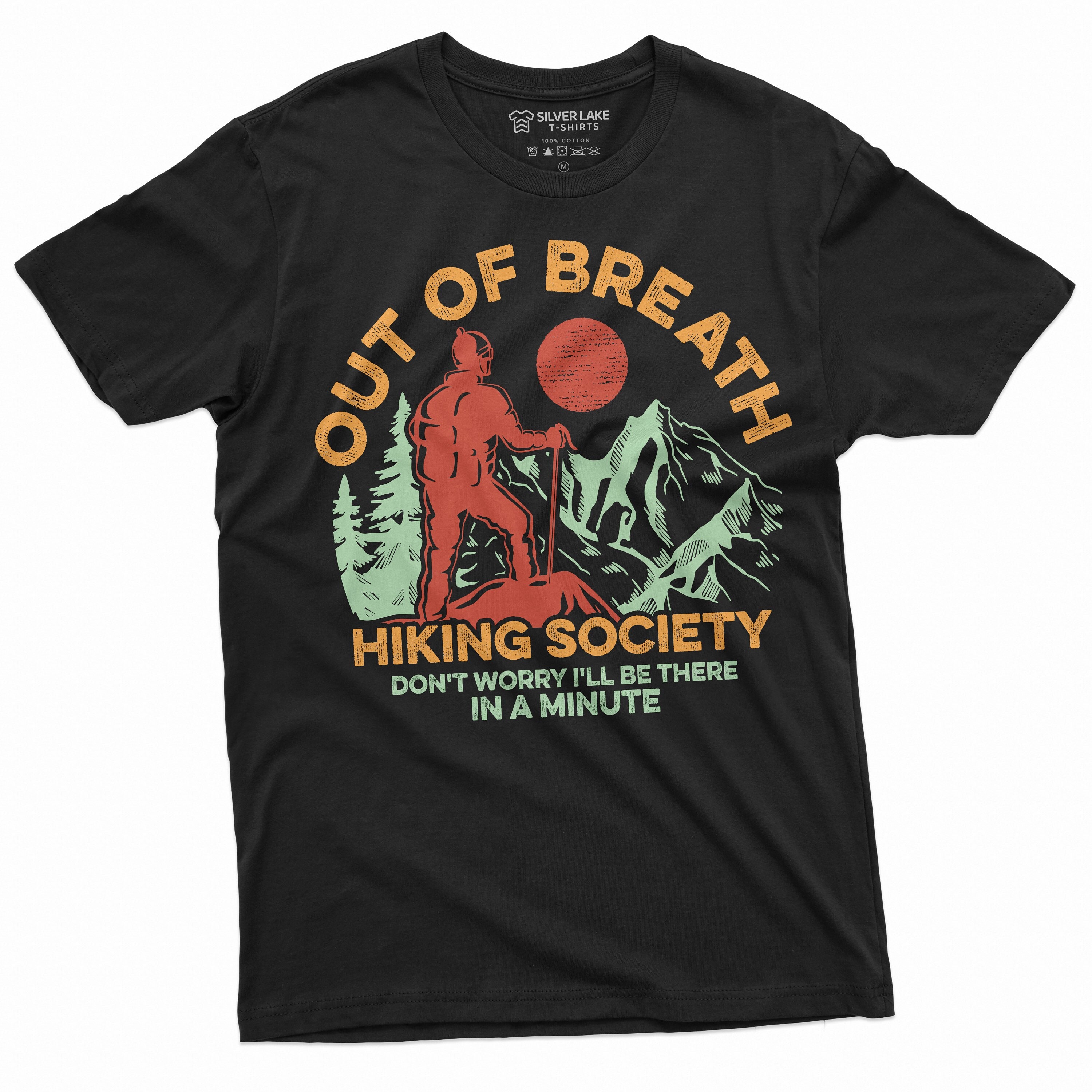 Anbech Women's Vintage Nature Graphic Tee - Camping Hiking Travel T-Shirt, Soft Cotton Blend, Dark Grey, Large - View #4
