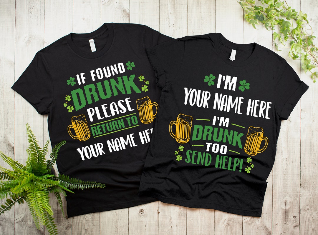 Matching St Patricks Couple Shirt Funny St Patrick's Day Tshirt for Him ...