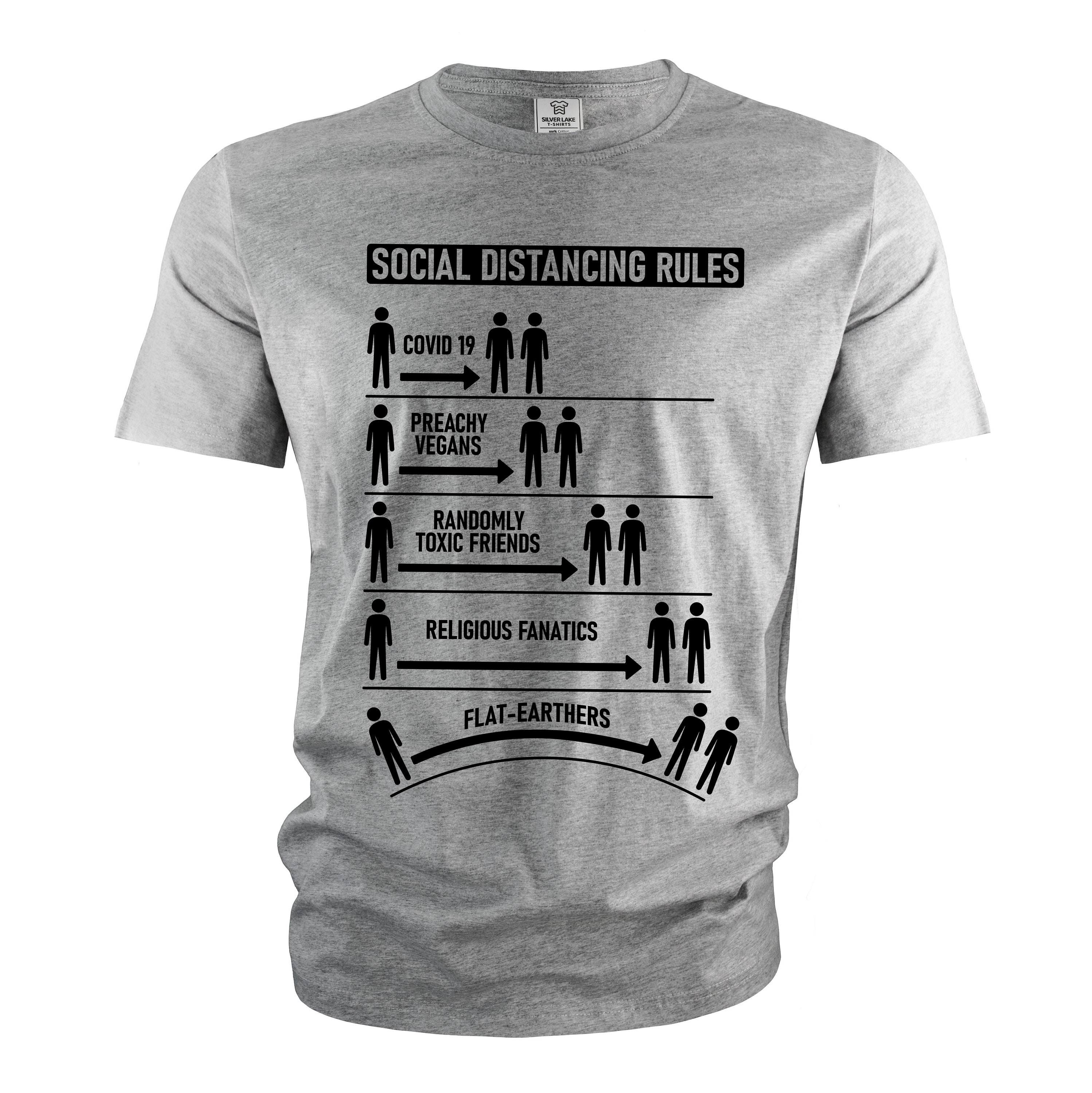 Mens Funny Shirt Social Distancing Rules Shirt Sarcastic Gifts Funny ...