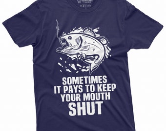 Lustiges Fischer T-Shirt Für Männer Coole Fischer T-Shirts Sassy Zitat T-Shirt Beste Geschenkideen für Ihn Papa Ehemann Opa Papa