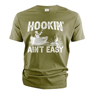 Mannen vissen T-shirt grappig vissen T-shirt humoristisch gezegde Tee visser grap Tees vissen cadeau-ideeën Vaderdag cadeau voor hem vader